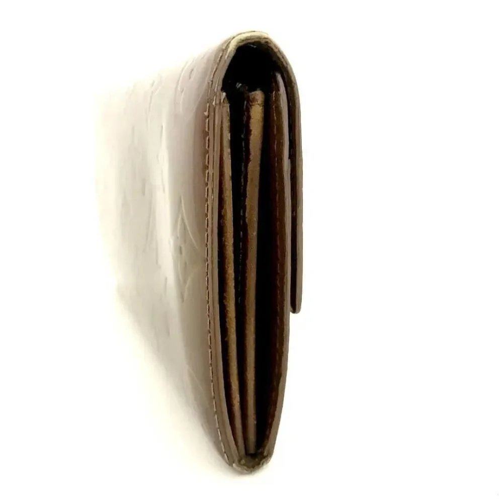 Louis Vuitton Monogram Vernis Sarah Long Bifold Wallet /U3042. TH0033